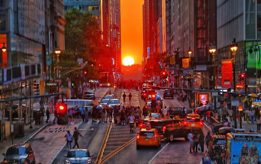 Manhattanhenge, un fenómeno en New York